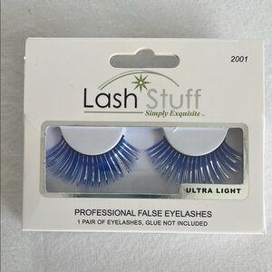 Lash Stuff Glitter Blue False Eyelashes 2000s y2k cosplay festival costume rave